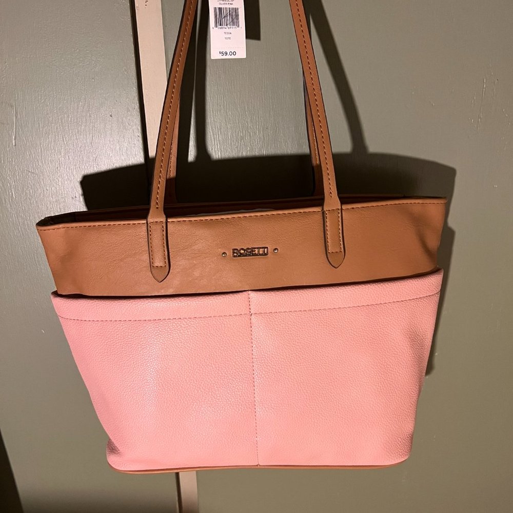 Rossetti handbag Pink and Tan new with tags